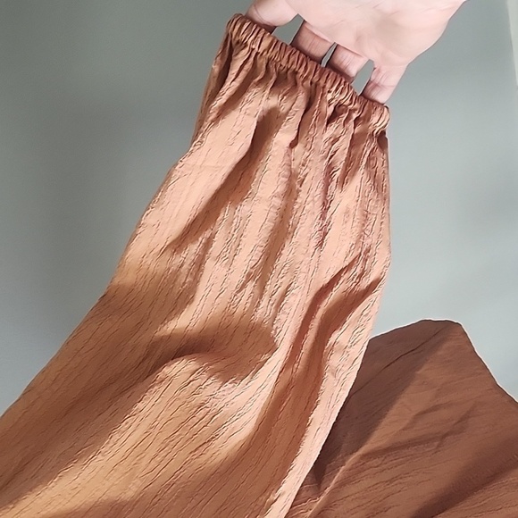 Cato peachy brown textured swing blouse with longer sleeves and button b… - Picture 9 of 14